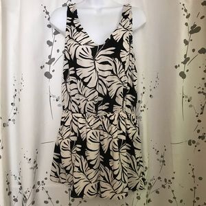 AQUA palm print romper